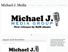 Tablet Screenshot of michaeljmedia.com